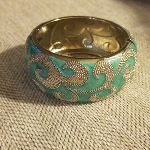 2 for $10 - Turquoise & silver costume bracelet
